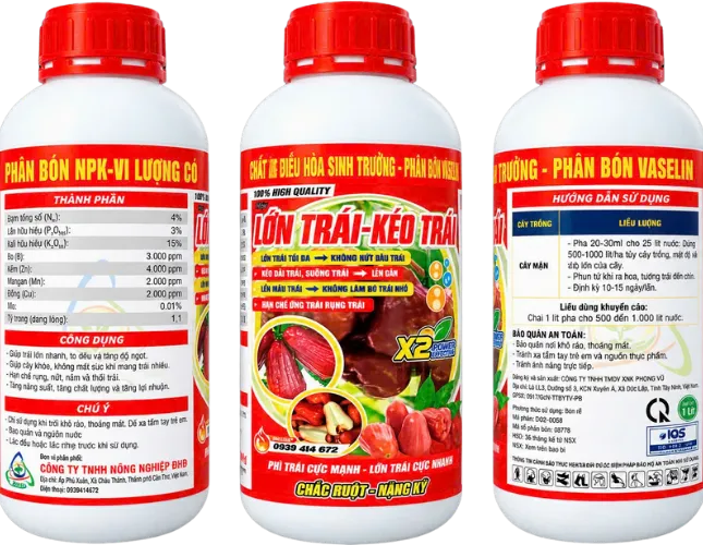 PHÂN BÓN VASELIN – LỚN TRÁI, KÉO TRÁI