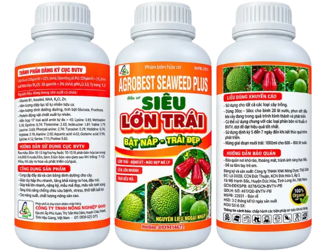 AGROBEST SEAWEED PLUS – SIÊU LỚN TRÁI