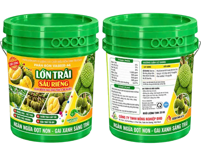 PHÂN BÓN VASEED 66 – LỚN TRÁI SẦU RIÊNG xanh