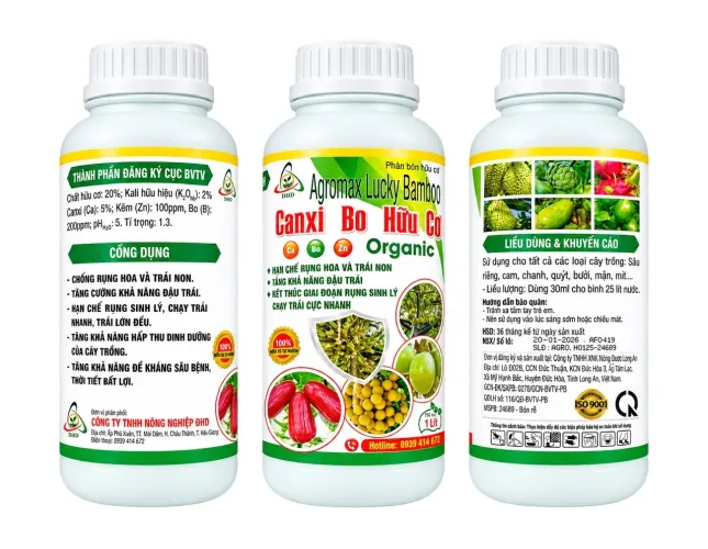 AGROMAX LUCKY BAMBOO – CANXI BO HỮU CƠ